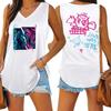 Arcane Broken Jinx Graffiti Art Tank V-образный вырез Женский жилет Свободный большой размер Женский топ без рукавов