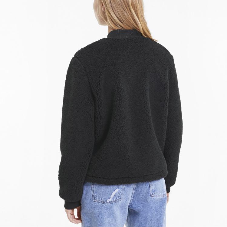 Puma Теплая повседневная спортивная куртка из шерпы, женская куртка, черная 599146-01