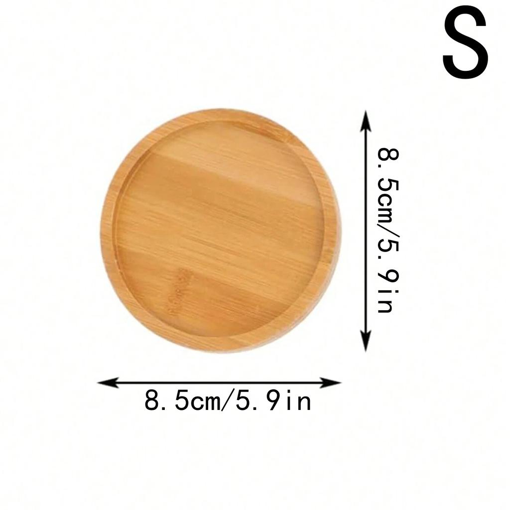 Подставки под чашки из бамбука, дозатор мыла, поднос, органайзер для украшений, свечей, цветочный горшок, круглый поднос, декор для кухни и ванной комнаты