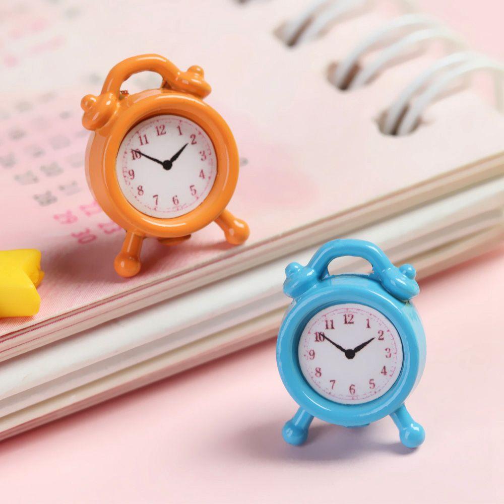 Kitchen Living Room Doll Clocks Mini Home Decoration Dollhouse Miniature Toy Alarm Clock
