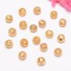 10pcs Color Retention Ancient Gold Beads Hollow Beads Copper Coin Beads Beads Diy Handmade Bracelets Necklaces Accessories Loose Beads