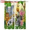 Зоопарк Лес Занавеска Мультяшная Детская 3D Цифровая Печать Занавеска Светоблокировка