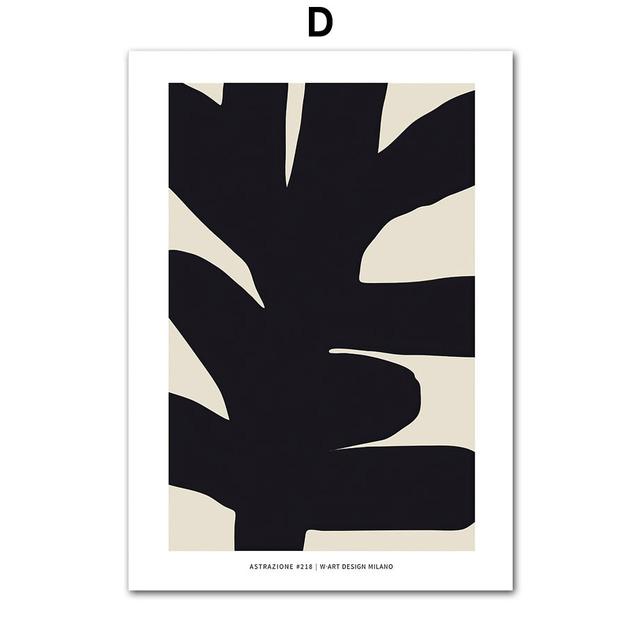 Abstract Mid-Century Modern Lines Nordic Gallery Wall Medieval Art Canvas Painting Posters Print Pictures for Living Room Decor No Frame