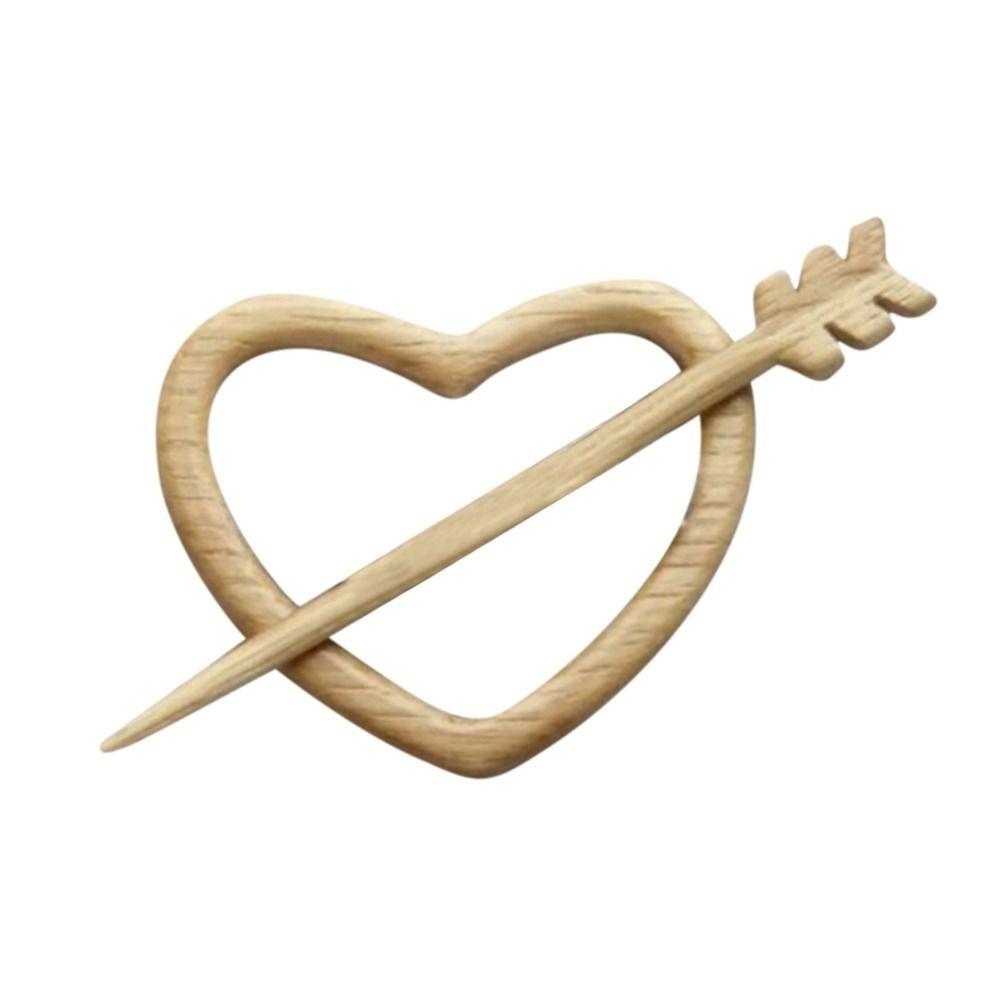 Retro Dog Heart Rabbit Animal Bear Clothing Accessory Women Brooch Fashion Jewelry Wooden Brooch