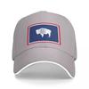 Flag of Wyoming Baseball Cap Hat Unisex Luxury Sunhat Hat Baseball Cap Golf Wear Caps For Women Unisexs