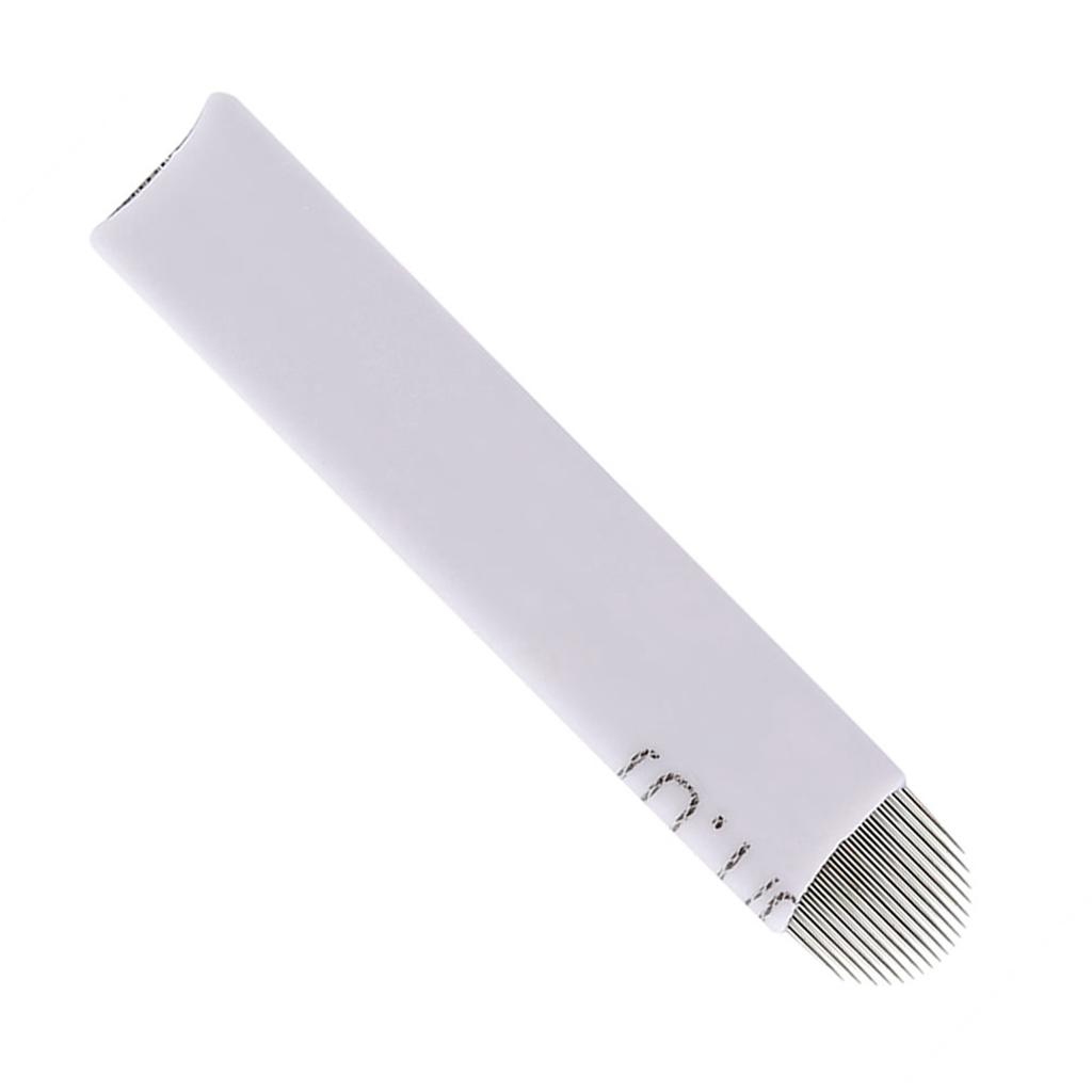 50PcsSet Curved 18 Needle Semi Permanent Fog Eyebrow Microblading Blade Makeup Needles