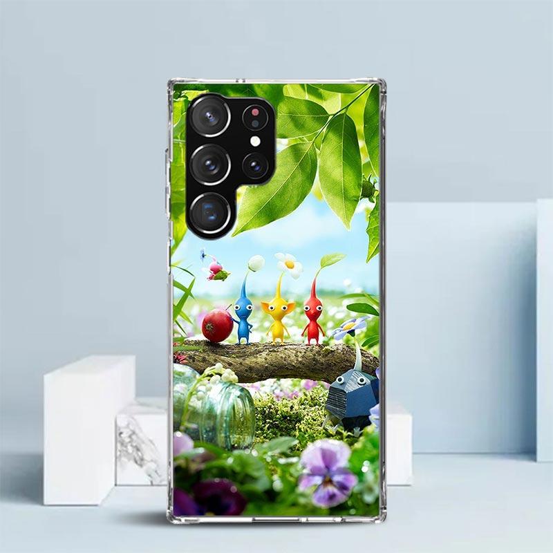 Игровой P-PikminS 4 Мягкий чехол для Samsung Galaxy S25 Edge S26 S24 S23 Ultra Чехол для телефона S22 S21 Plus S20 FE Печатный узор Корпус Gal