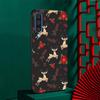 Christmas New Year Gifts Elk Snow Case for Samsung Galaxy A50 A10 A70 A30 A20e A40 A20s A10s A10e A90 5G Soft Black Phone Cover