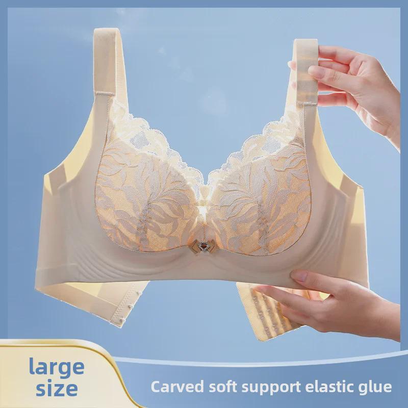 Женские ультратонкие бюстгальтеры с полной чашкой больших размеров: Утягивающая, собирающая, антипровисающая поддержка для большой груди