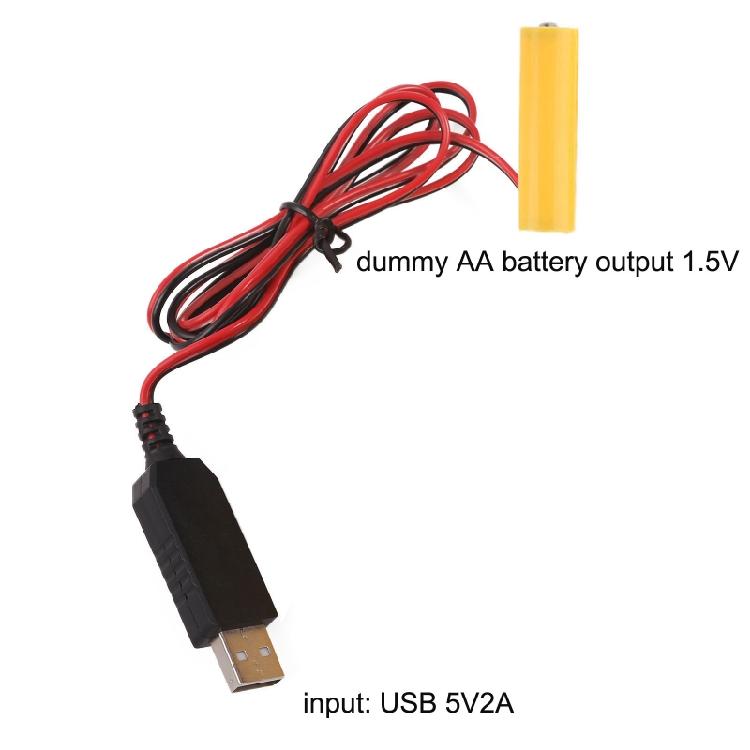 USB 5В в 1,5В Преобразователь питания Имитаторы батареек AA Заменяет 1 шт. 1,5В AA