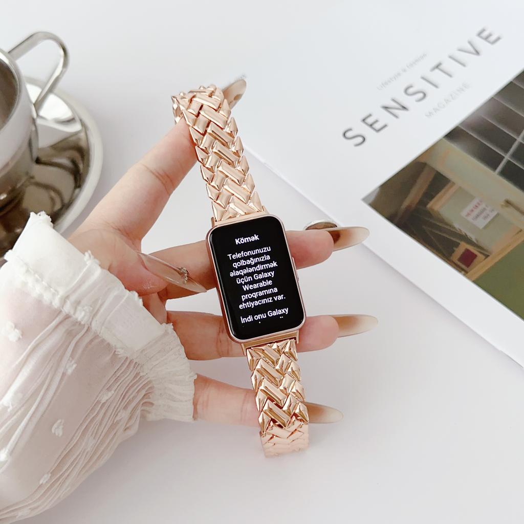 Stainless Steel Strap For Samsung Galaxy Fit3 Band Metal Bracelet For Galaxy Fit 3 SM-R390 Wristband Replacement Accessories