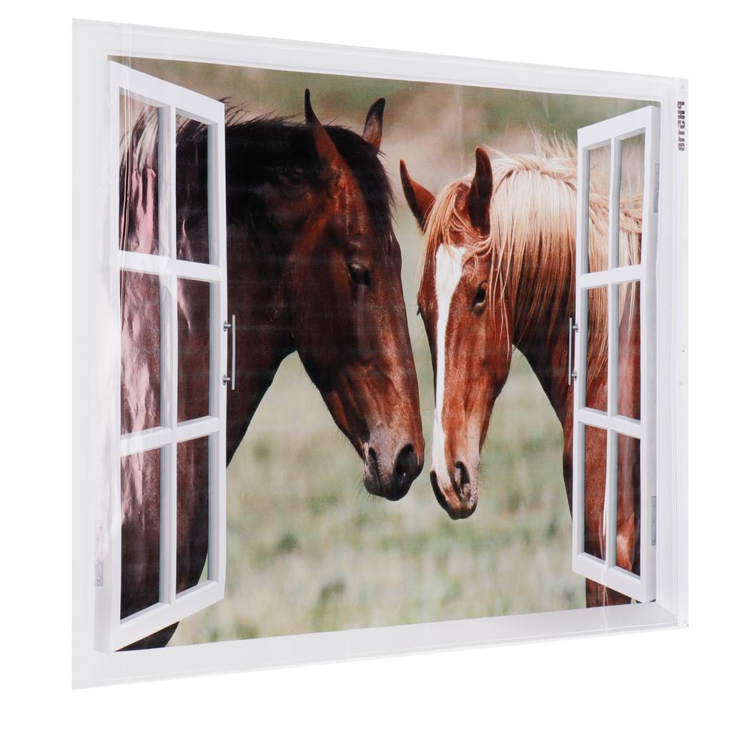 Fake Window Wall Stickers Removable Scenery Wall Decals Home Decoration for Living Room