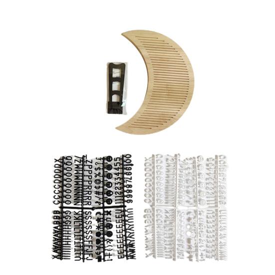 Доска объявлений Современная сменная легкая деревянная доска объявлений Луна Деревянная доска из фетра Деревянная доска для писем для детской комнаты