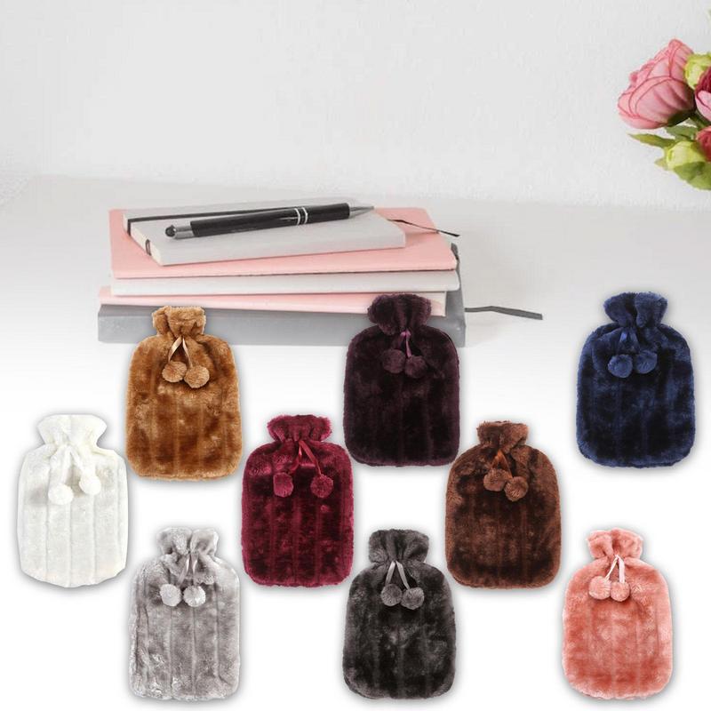 Чехол для грелки с теплой водой, мягкий, имитация плюша, милый чехол для грелки с теплой водой, флисовый чехол для грелки