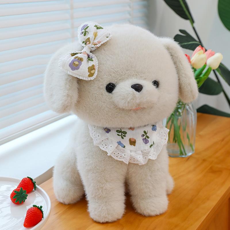 Cute Puppy Doll Sleeping Pillow Doll Toy Pastoral Dog Plush Doll Children's Birthday Gift