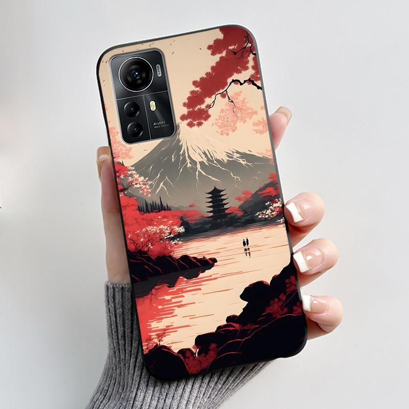 Phone Case For ZTE Blade A72s/Optus X Max/Blade V41 Smart Soft Silicone Black Case Lovely Pattern Puppy Rabbit Shockproof Shell