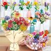 Flowers Bouquet DIY Plants Minifigures Building Blocks Education Toys Gift Desk Decoration for Girls and Family