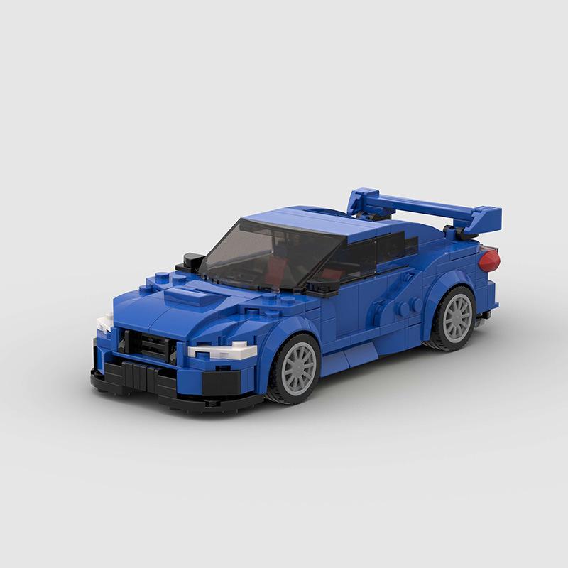 Техническая Скорость MOC Автомобиль Город Супер Ралли Автомобиль Строительные Блоки Кирпичи Украшение Ретро Винтажные Игрушки Для Детей Взрослых Подарки на День Рождения