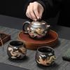 Tea Set Hand-made Dragon And Phoenix Color-changing Purple Clay Teapot Zisha Tea Kettle Premium Mineral Sand Tea