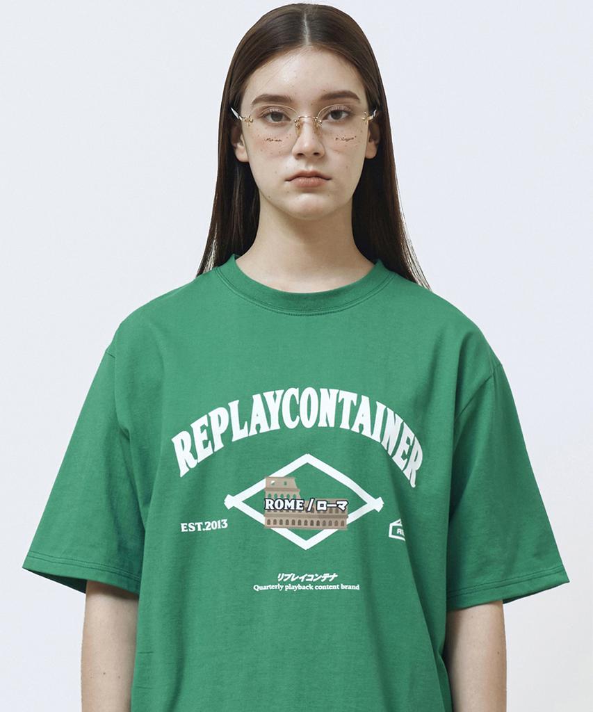 Lipeulleikeonteineo Rc® Городской Логотип Футболка Рим (зеленый)