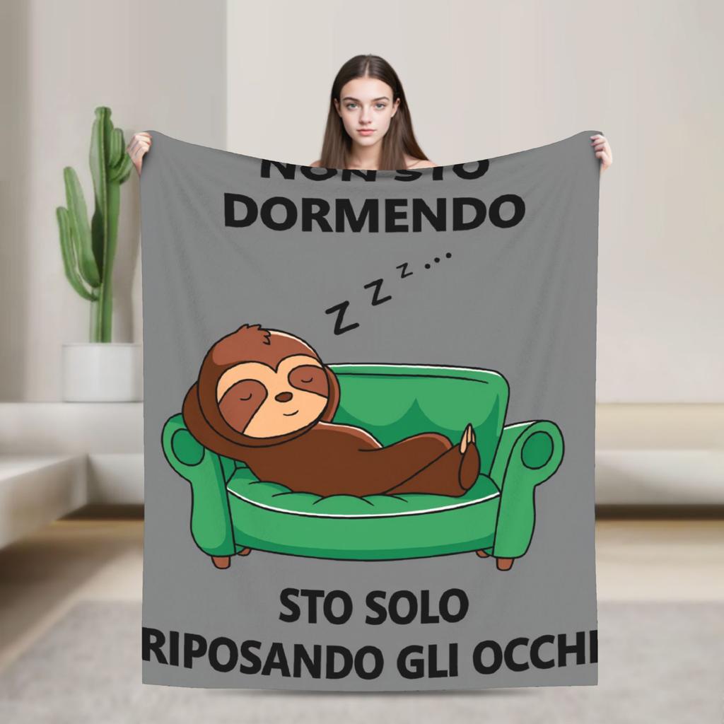 Soft Warm Blanket Travel Office Grandpa Tv Sleeping Throw Blanket Flannel Bedspread For Couch Bed Fluffy Sofa Bed Cover