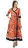 Angrakha Style Cotton Kurta Designer Indian Long Kurti Summer Clothing