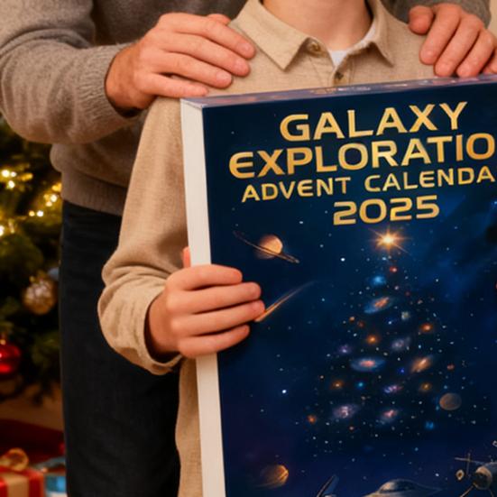 Космический Адвент-календарь 2025 24 дня Календарь обратного отсчета до Рождества с планетарными украшениями Коллекция Вселенной Подарок для детей мальчиков девочек