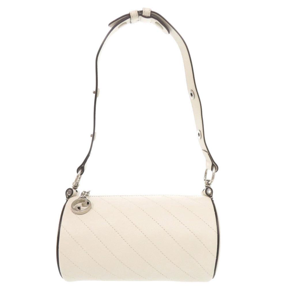 Used AUTHENTIC GUCCI 760170 One Shoulder Bag Blondy Shoulder Bag White Leather