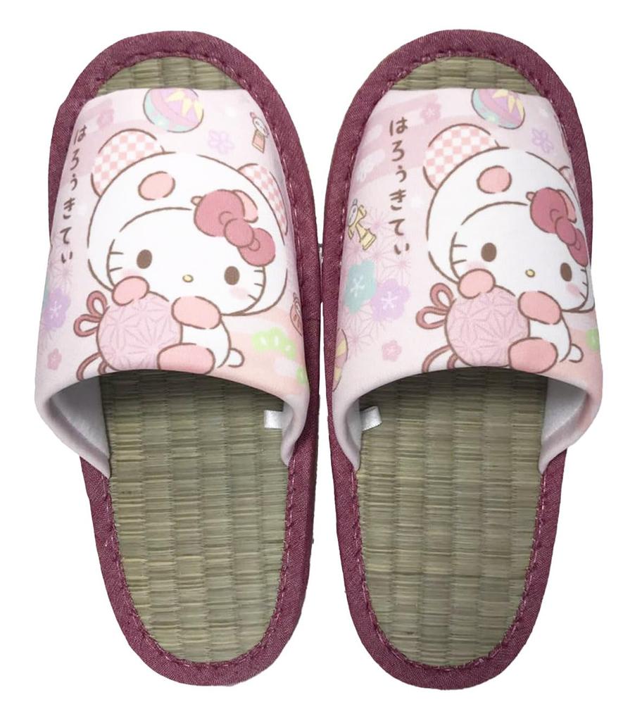 Sanrio Hello Kitty Nippon and Easy To Walk Size 24cm Perfect for Indoor Use or As a Guest Slippers Cute, Comfortable, In. Stylish, Pink, (262251).