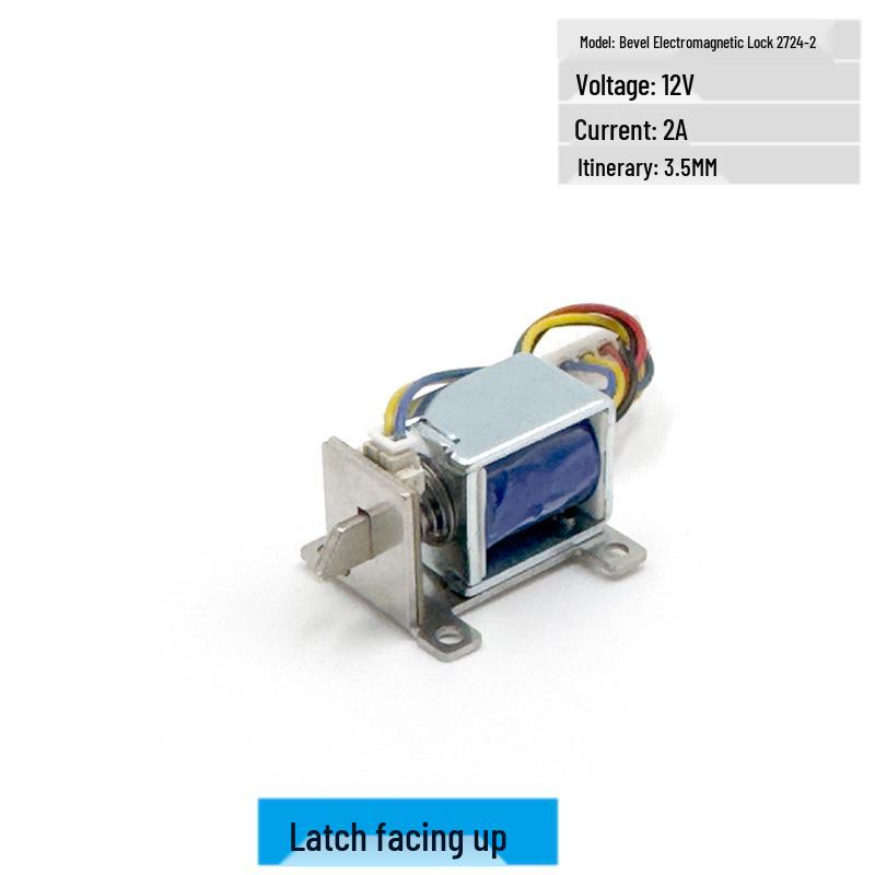 Hengda DC Electromagnetic Lock: Belt Detection Switch, Low Voltage, Inclined Surface, 3.5mm Stroke, Model 2724 Electric Control