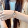 Disney Retro Roman Daily Versatile Starry Sky Commuter Original Design Niche High-End Square Quartz Watch Women watches Silver MK-11784W