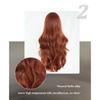 Alloy Orange Wool Curl Wig for Women - Curtain Bangs Full Cap Voluminous Natural, Heat Style Trim Ready, High Quality Daily