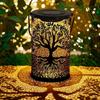 Винтажный металлический подвесной светодиодный фонарь на солнечных батареях, водонепроницаемая уличная декоративная лампа, садовый светильник на солнечной батарее для сада, двора, газона, патио, подвесное украшение