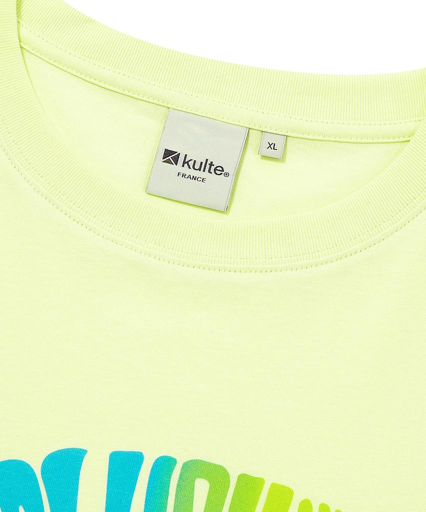 KULTE Футболка с градиентом Желтая