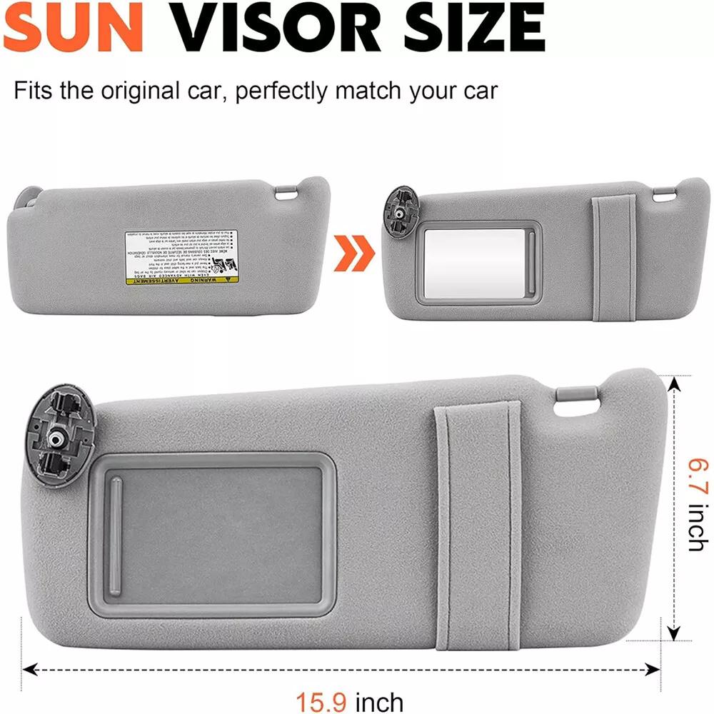 Солнцезащитный козырек с подсветкой для Toyota Camry 2007-2011 74320-06800-B0 74310-06770-B0 Левый и правый водительский пассажирский козырек солнцезащитный козырек