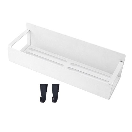 Магнитная полка для специй на холодильник с крючками, полая конструкция, нержавеющая, прочная, несущая, большая