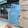 Card Bag Shockproof Phone Case For iPhone 15 14 13 12 11 Pro Max XR X XS 6 7 8 Plus SE Mini Clear Color Soft Frame Hard Cases