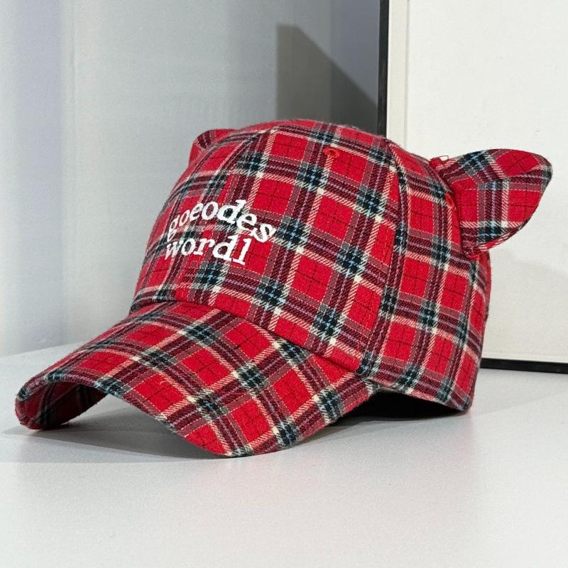 Baseball Cap Female Spring And Summer Face Small Letter Embroidery Soft Top Cap Versatile