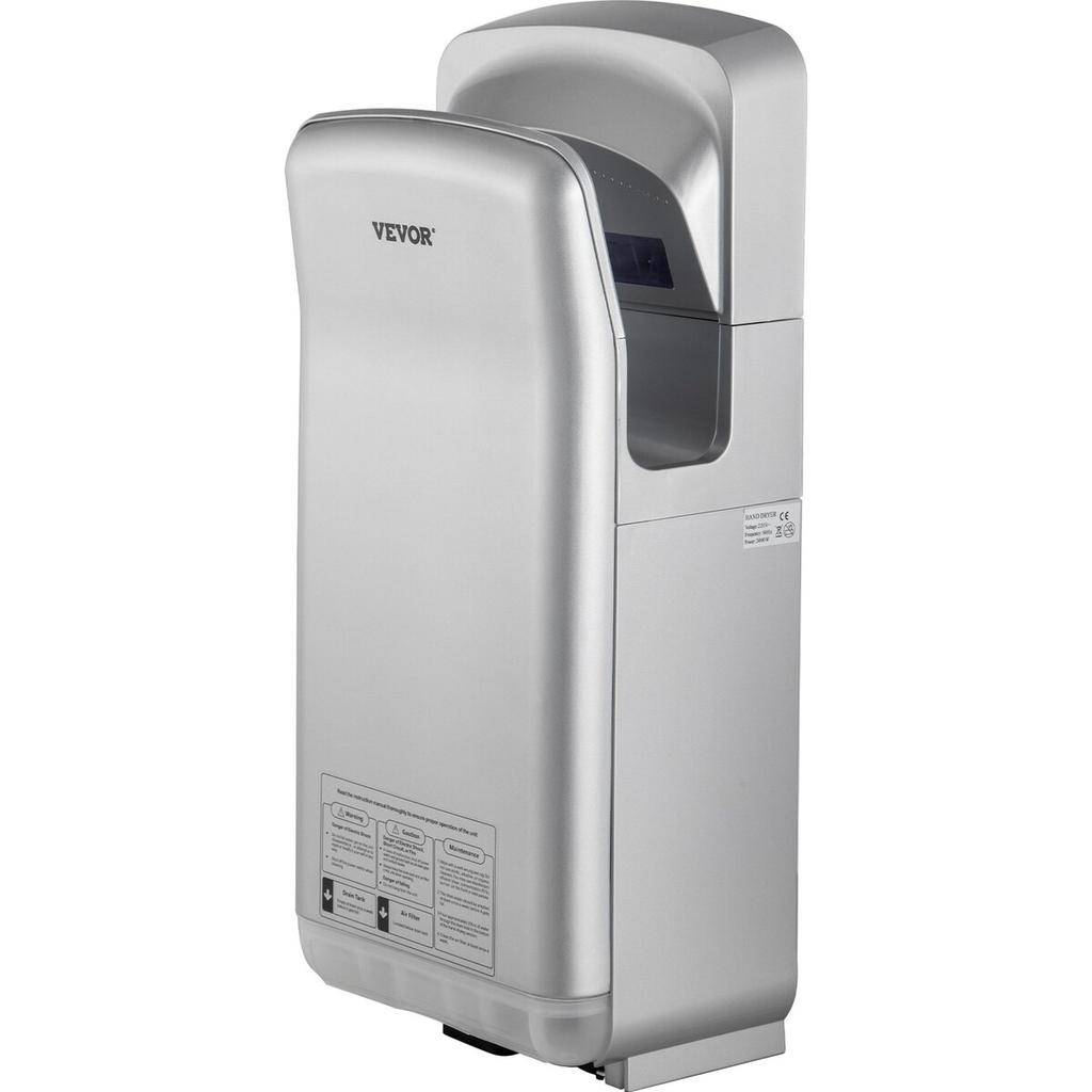 Jet Hand Dryer, Premium Electric Commercial Blade Hand Dryer, ABS Air Dryer Hand with HEPA Filtration Wall Mount Hand Dryer, 2000W 220V Vertical Hand