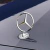 Автомобильная наклейка для Mercedes Benz 1 шт. Логотип-эмблема на передний капот автомобиля Декоративный значок из цинкового сплава Для Mercedes Benz W204 W220 C180 C200