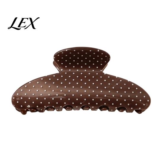 Cute Hair Clips for Daily Commuting Polka Dot Claw Clip Women, Lightweight Acrylic Non-Slip Jaw Clip, Half Tied Hairstyles Elegant Strong Hold