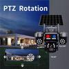 Solar-Powered 4G Auto-Tracking Outdoor Camera with Three Lenses