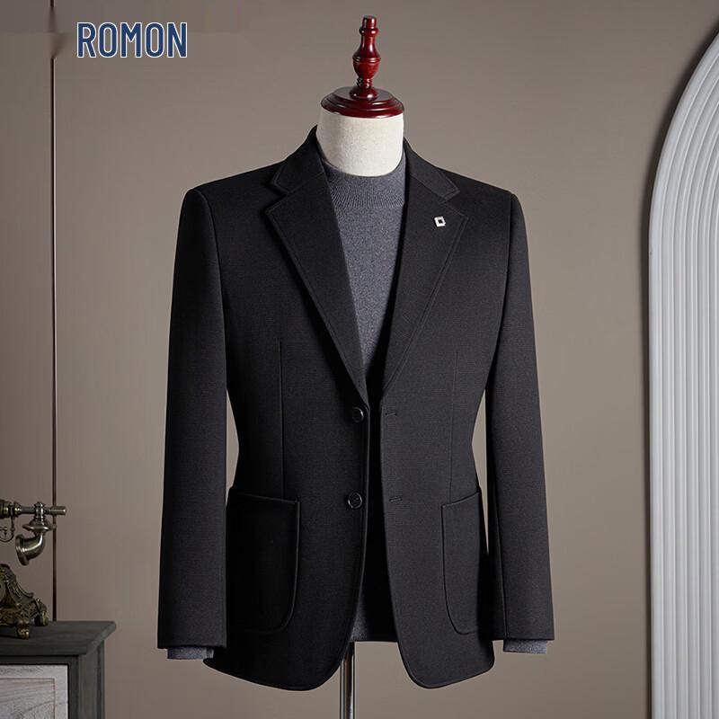ROMON Мужской блейзер в вафельную клетку в стиле business casual