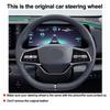 Hand Sewing Stitching Car Steering Wheel Cover Wrap For Nissan Ariya
