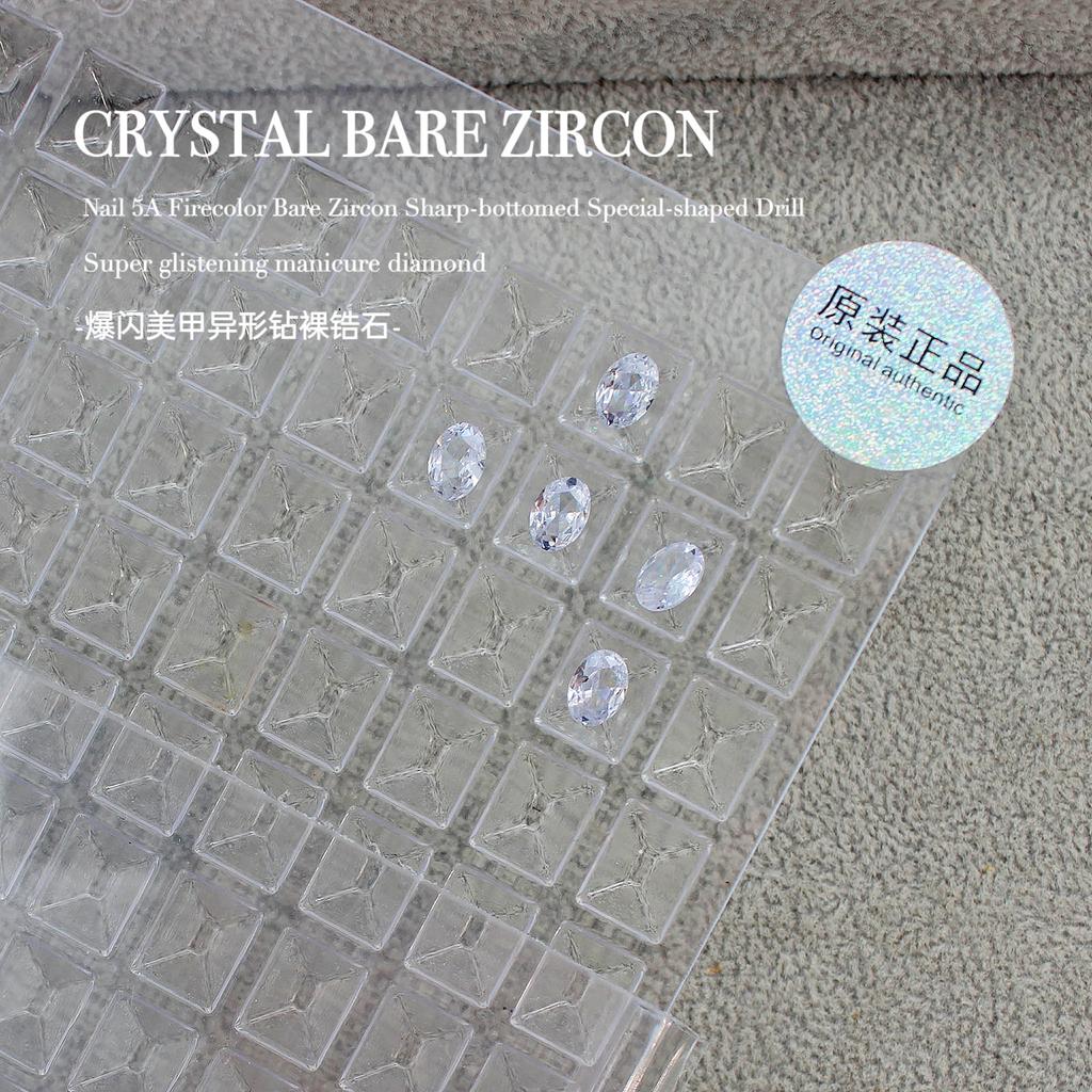 Вспышка Мини Маленький Голый Цирконий Кончик Нижний Куча Бриллиантовый Инопланетный Камень Сахарный Голубиный Яйцо Капля Воды Дизайн Ногтей Конский Глаз Украшения Для Ногтей