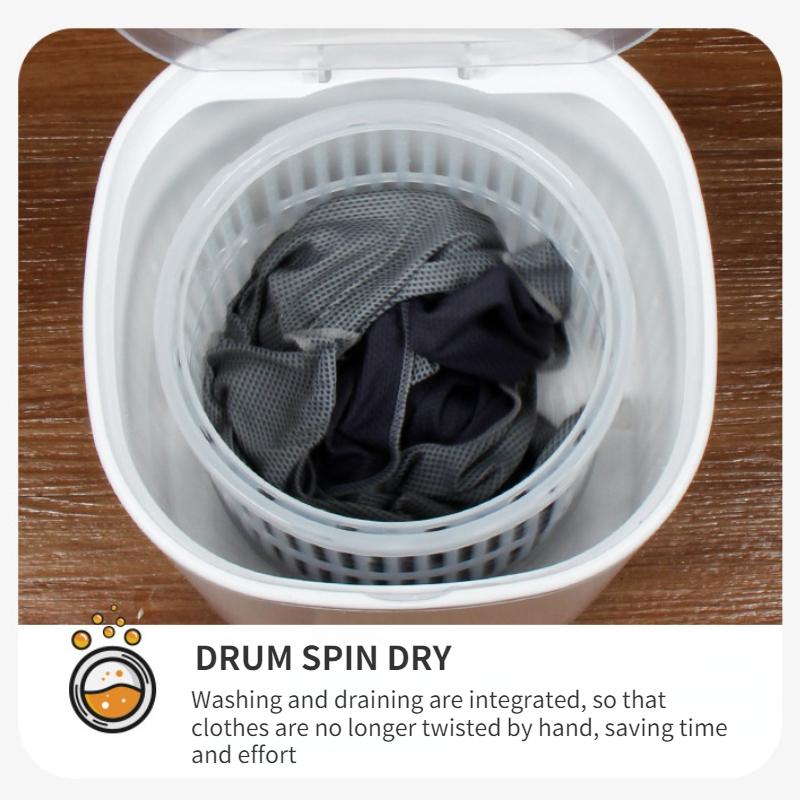 Ultrasonic Ozone Mini Laundry Bucket Portable Washing Machine Underwear Baby Clothes Cleaning