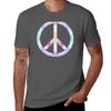 Peace Sign Beach Flowers Pattern Tshirt Daily Wear Print Tshirt
