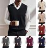 Men's V-neck Vest Sleeveless Knitted Pullover