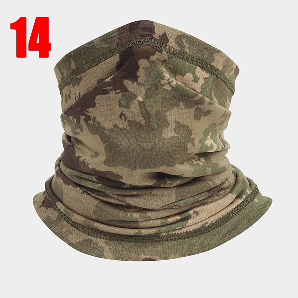 Neck Gaiter Bandana Face Mask Camouflage Windproof Tube Scarf Fishing Cycling Ski Tactical Outdoor Hiking Skiing Face Cover