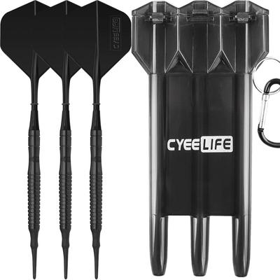 CyeeLife 90% 18 г Вольфрамовые Профессиональные Дартс + Кейс для Дартса + Пластиковое Оперение + 30 Наконечников для Дартса